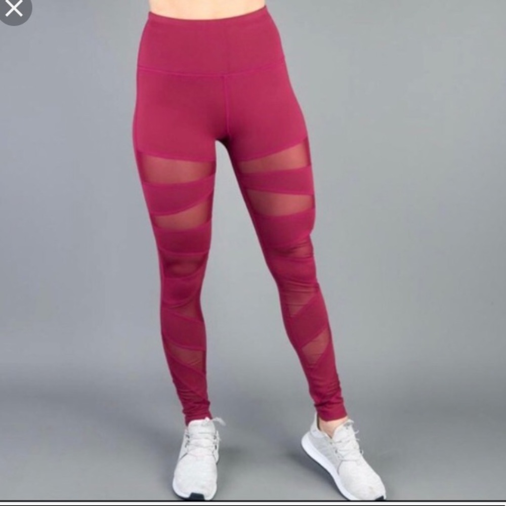 SOLD Merlot Red Buffbunny Anastasia Leggings